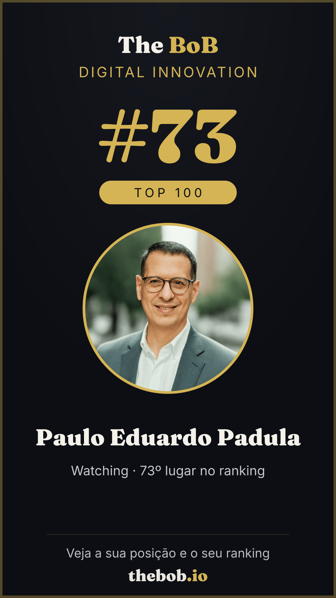 Selo The BoB · Paulo Eduardo Padula