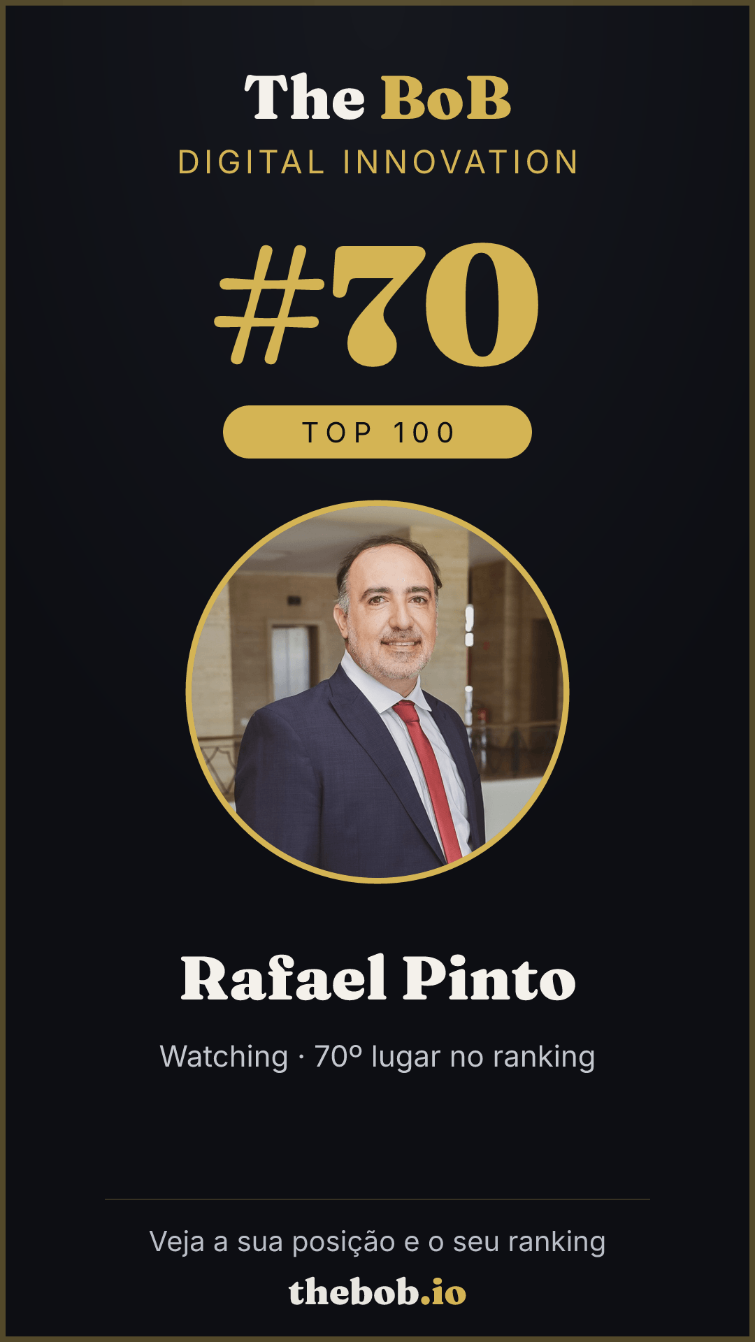Selo The BoB · Rafael Pinto