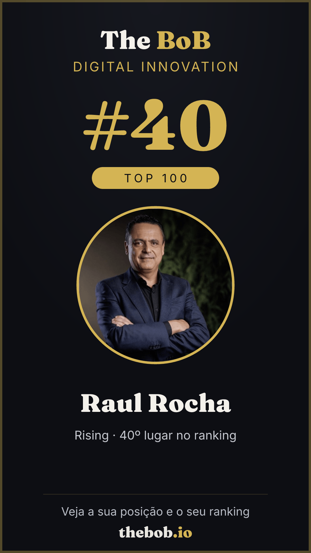 Selo The BoB · Raul Rocha