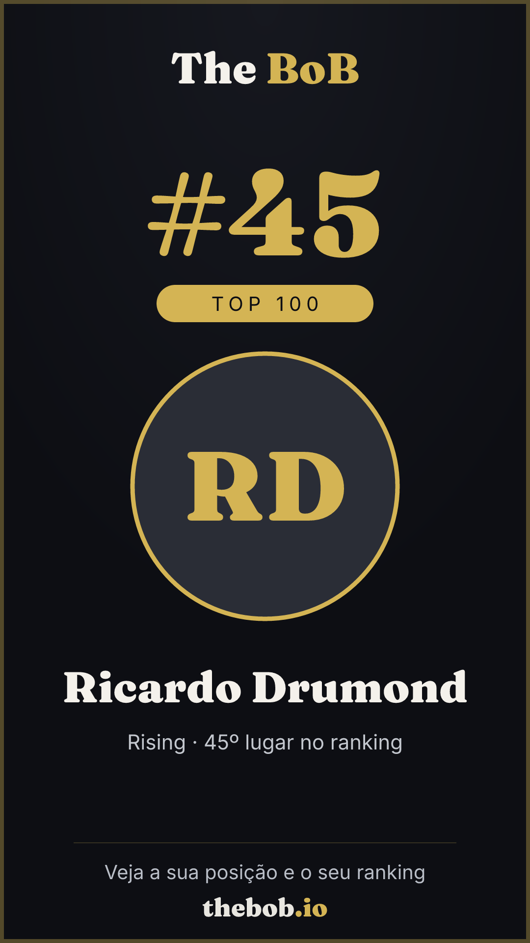 Selo The BoB · Ricardo Drumond