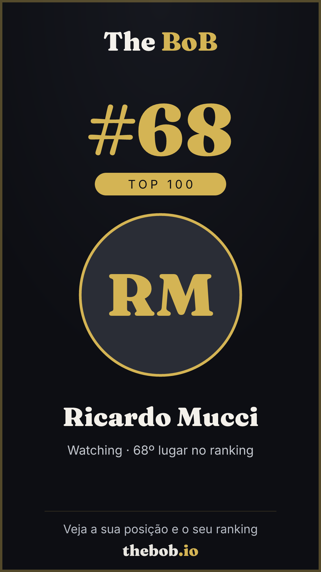 Selo The BoB · Ricardo Mucci