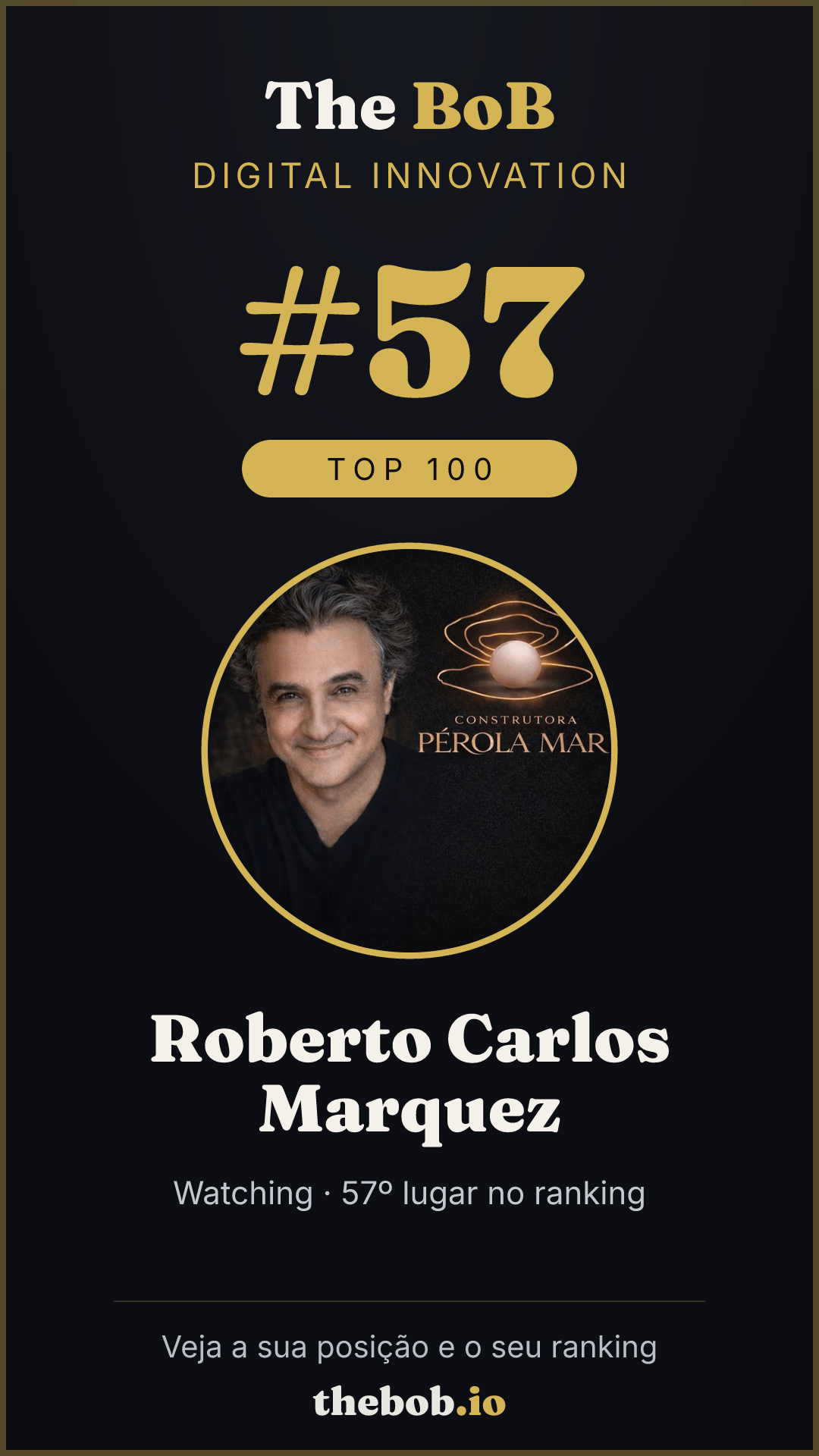 Selo The BoB · Roberto Carlos Marquez