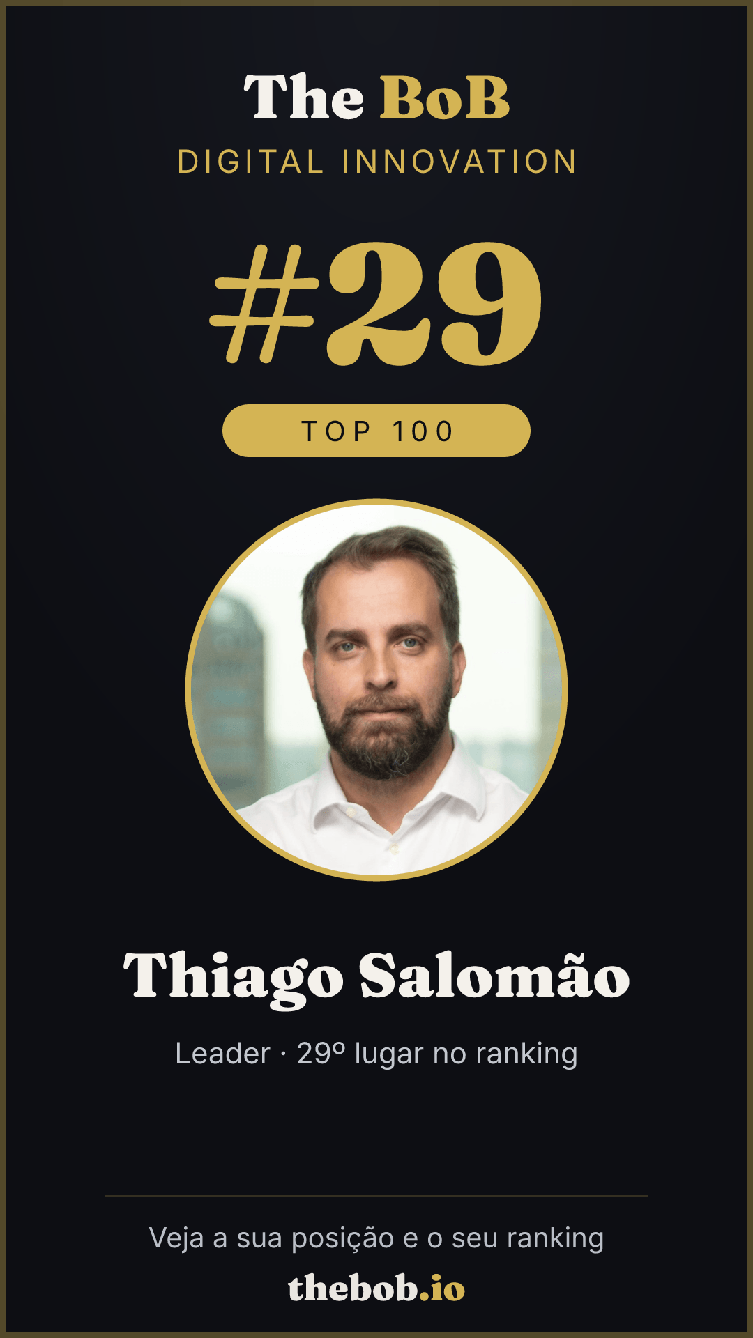 Selo The BoB · Thiago Salomão