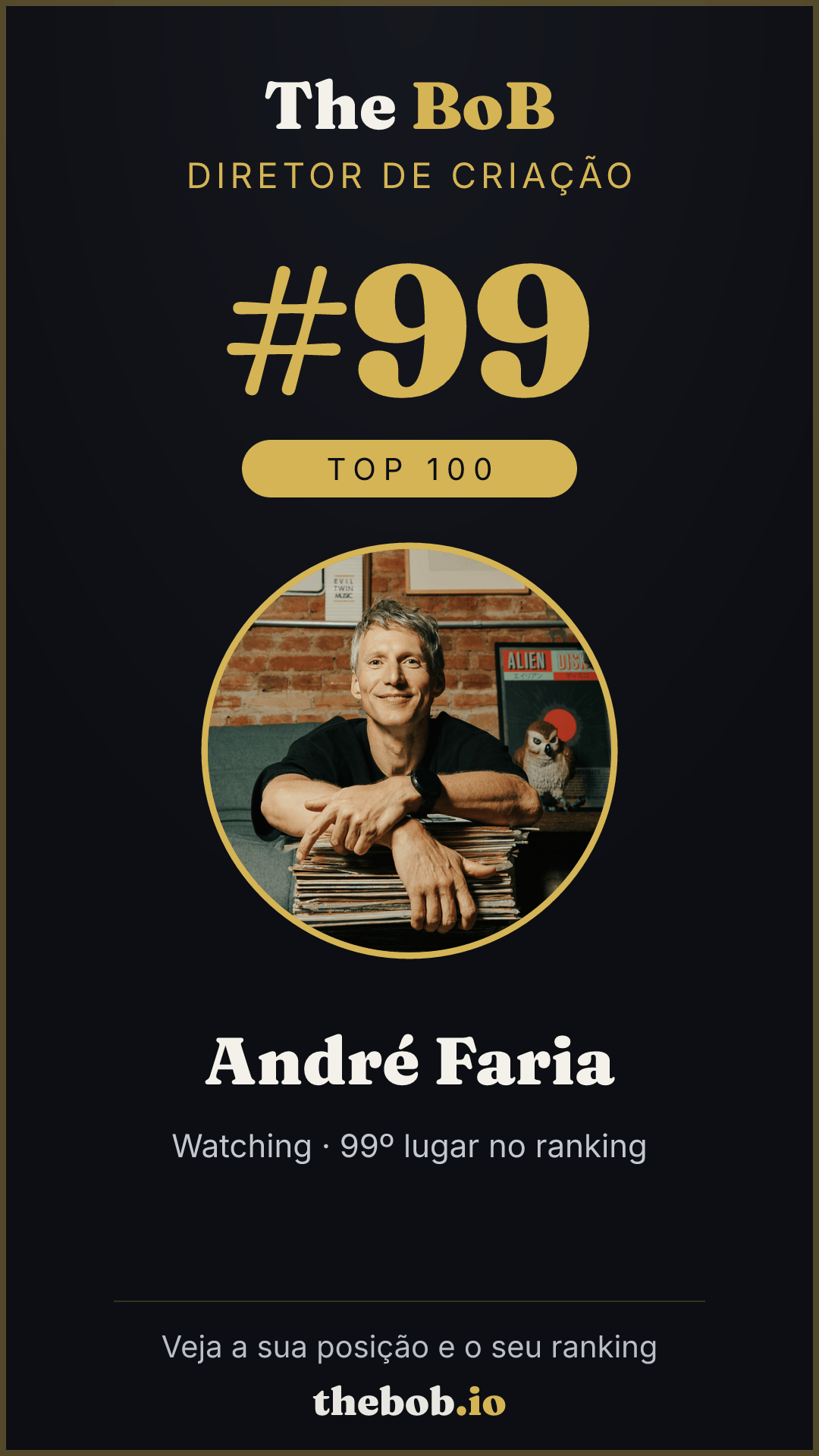 Selo The BoB · André Faria