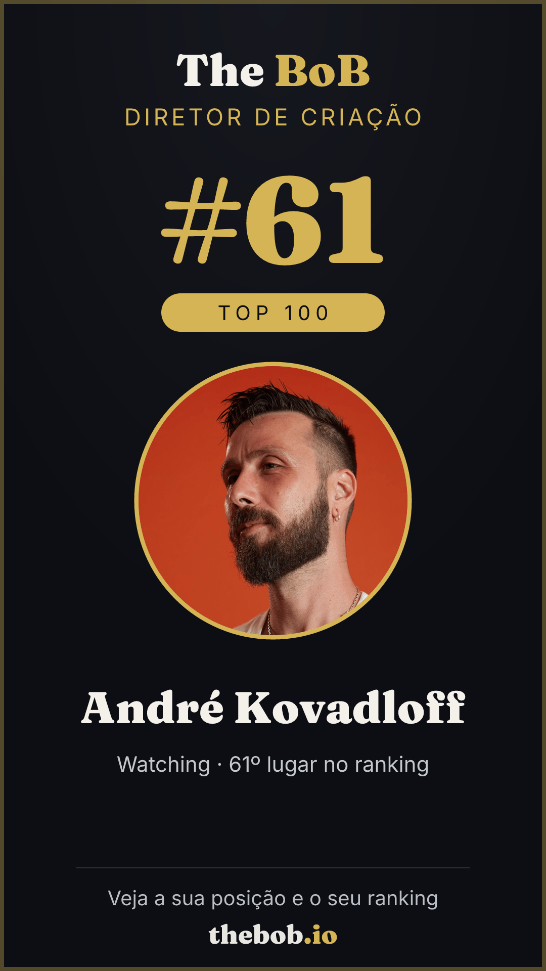 Selo The BoB · André Kovadloff