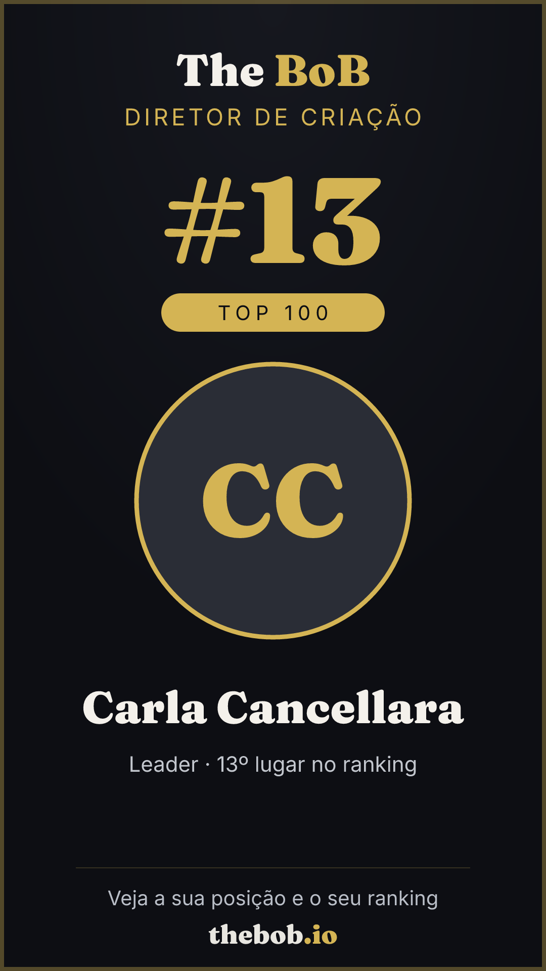 Selo The BoB · Carla Cancellara