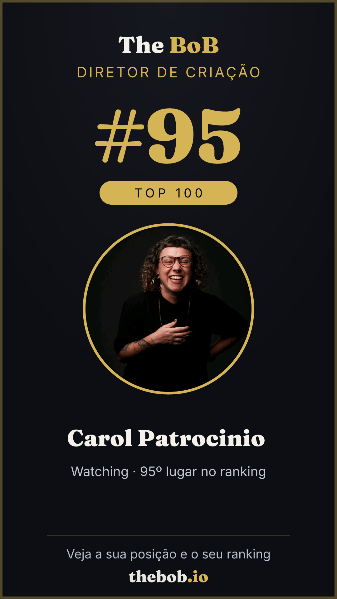 Selo The BoB · Carol Patrocinio ️‍