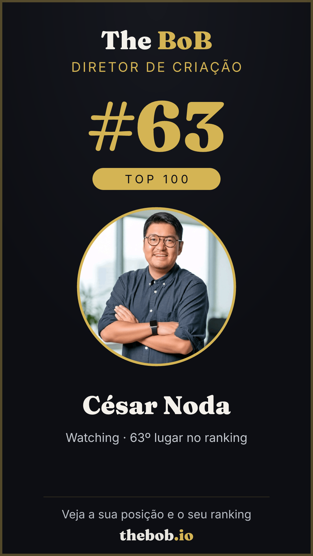 Selo The BoB · César Noda
