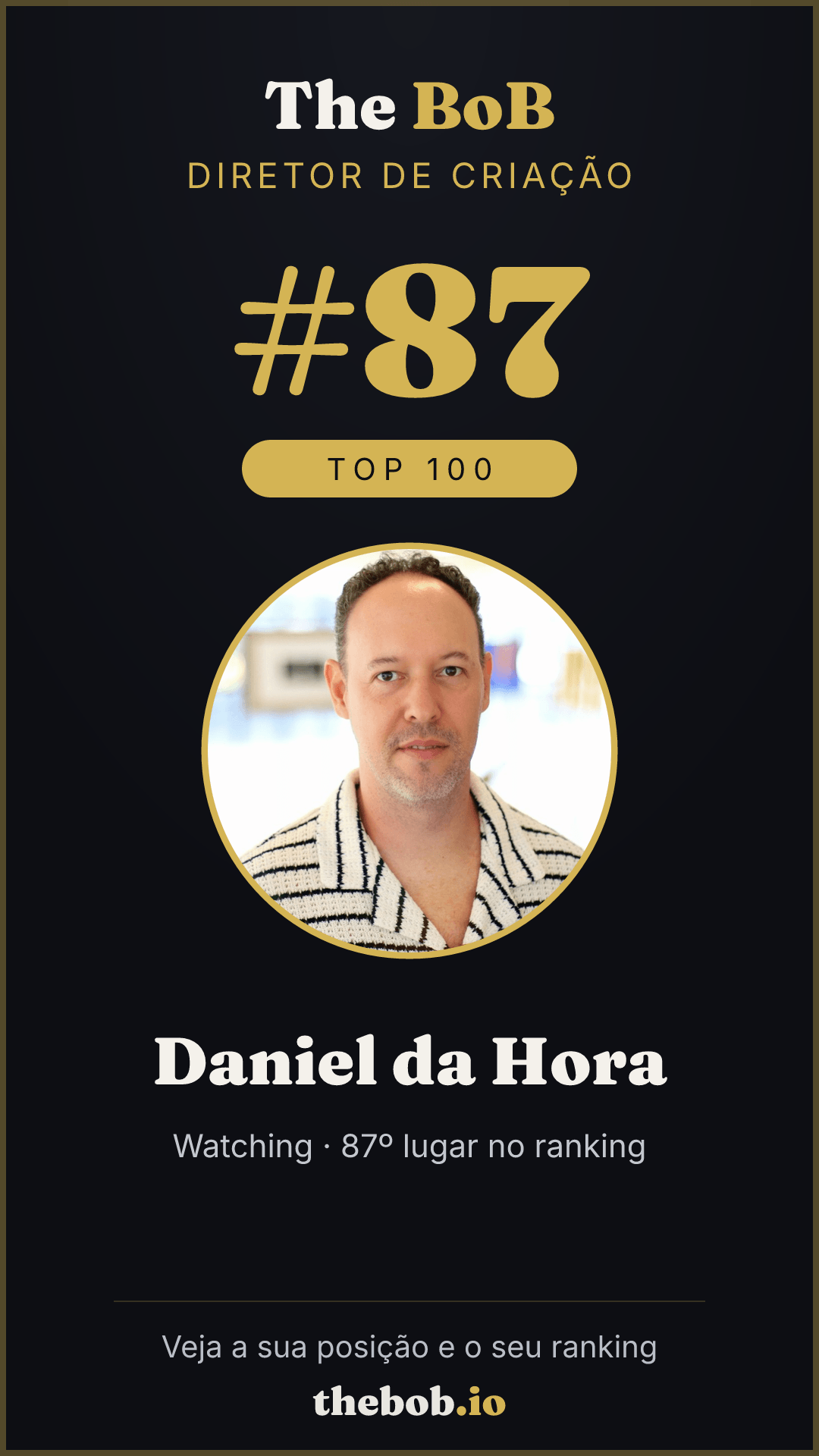 Selo The BoB · Daniel da Hora