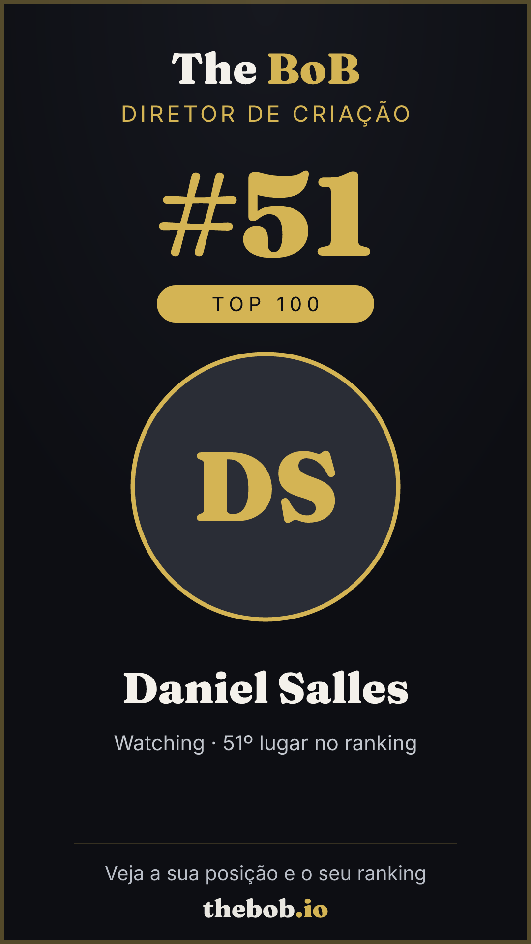 Selo The BoB · Daniel Salles