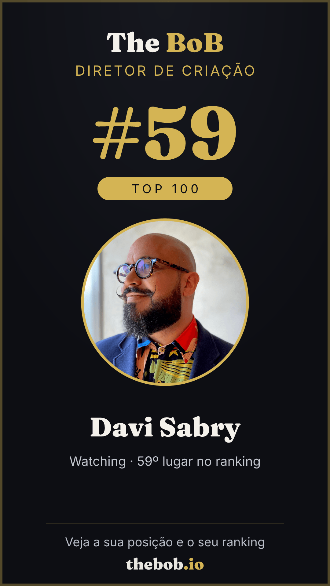 Selo The BoB · Davi Sabry
