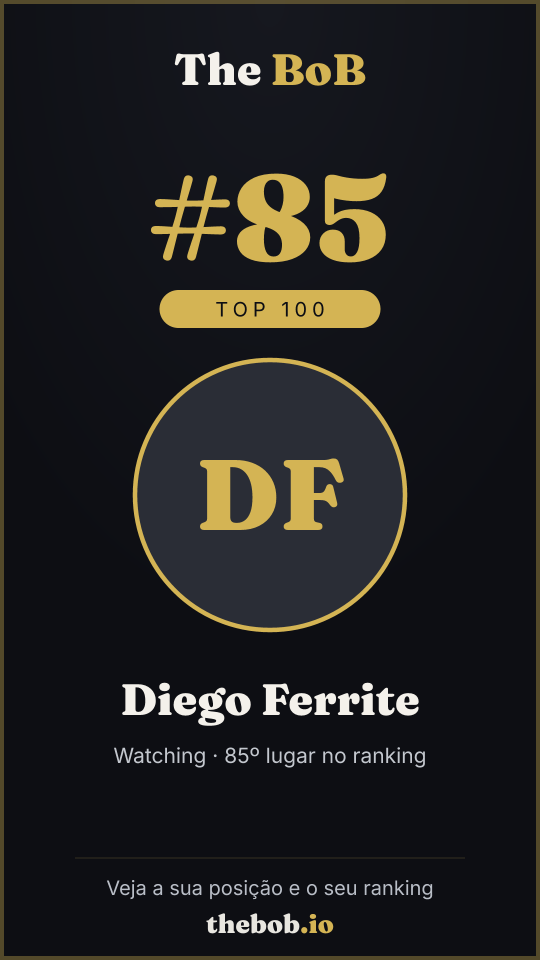 Selo The BoB · Diego Ferrite
