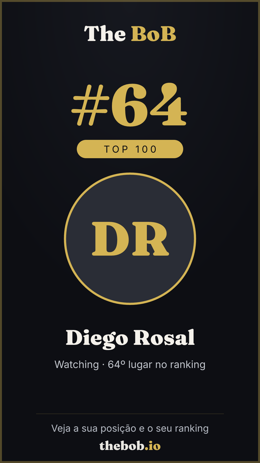 Selo The BoB · Diego Rosal