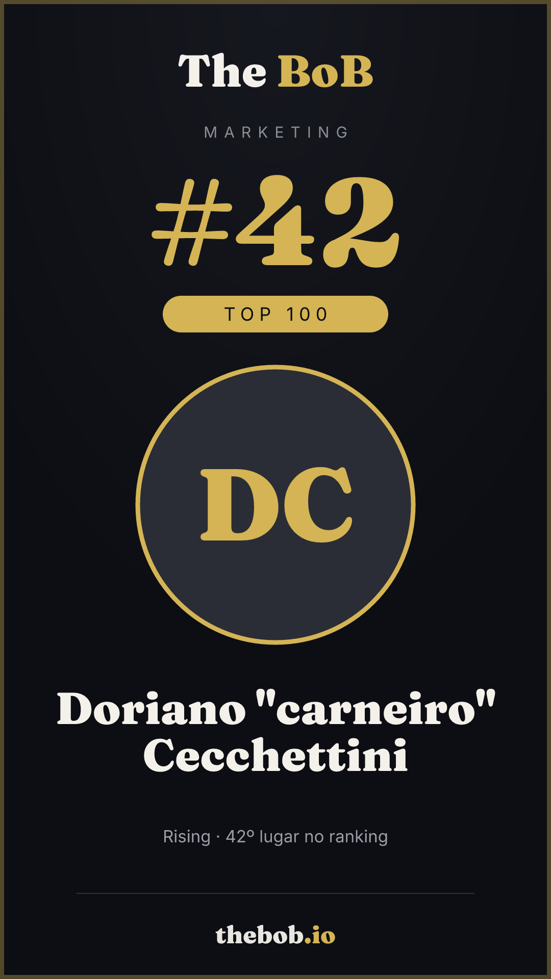 Selo The BoB · Doriano 