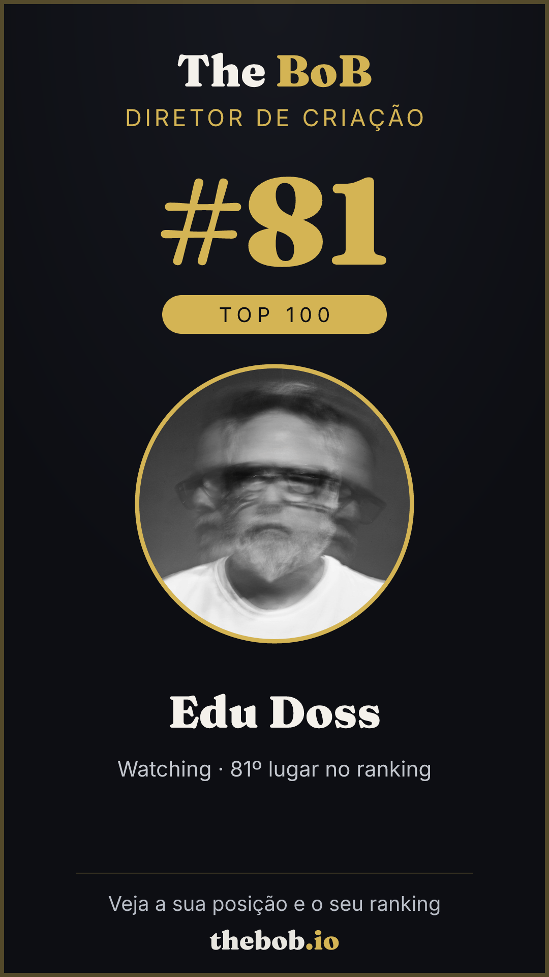 Selo The BoB · Edu Doss