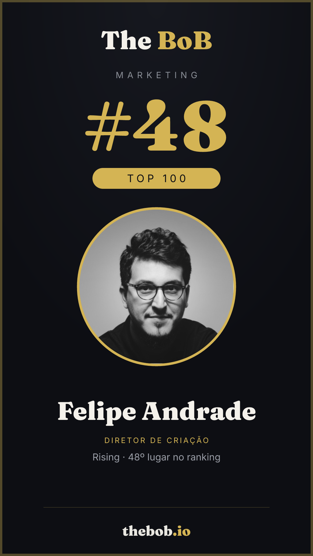 Selo The BoB · Felipe Andrade