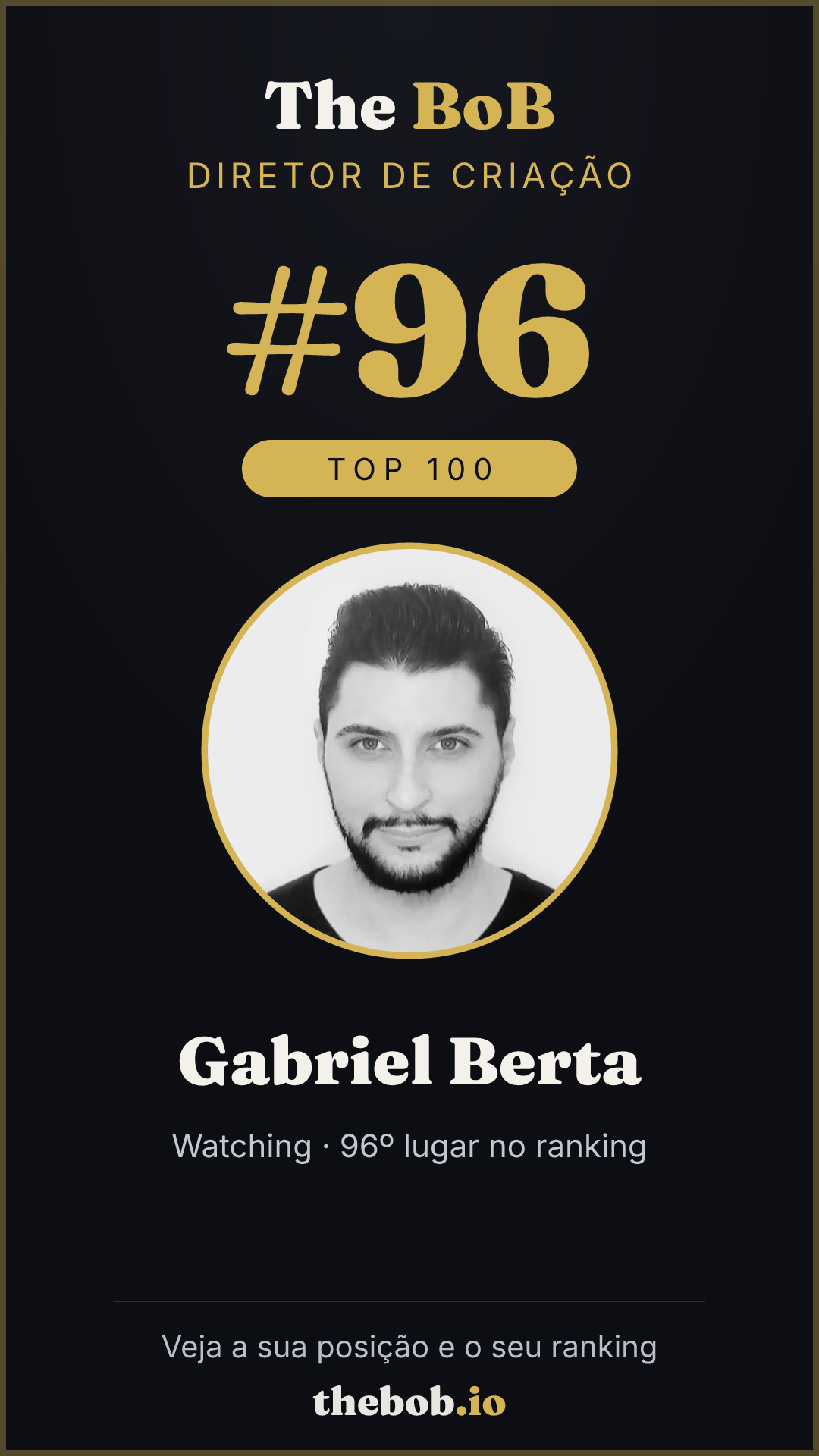 Selo The BoB · Gabriel Berta