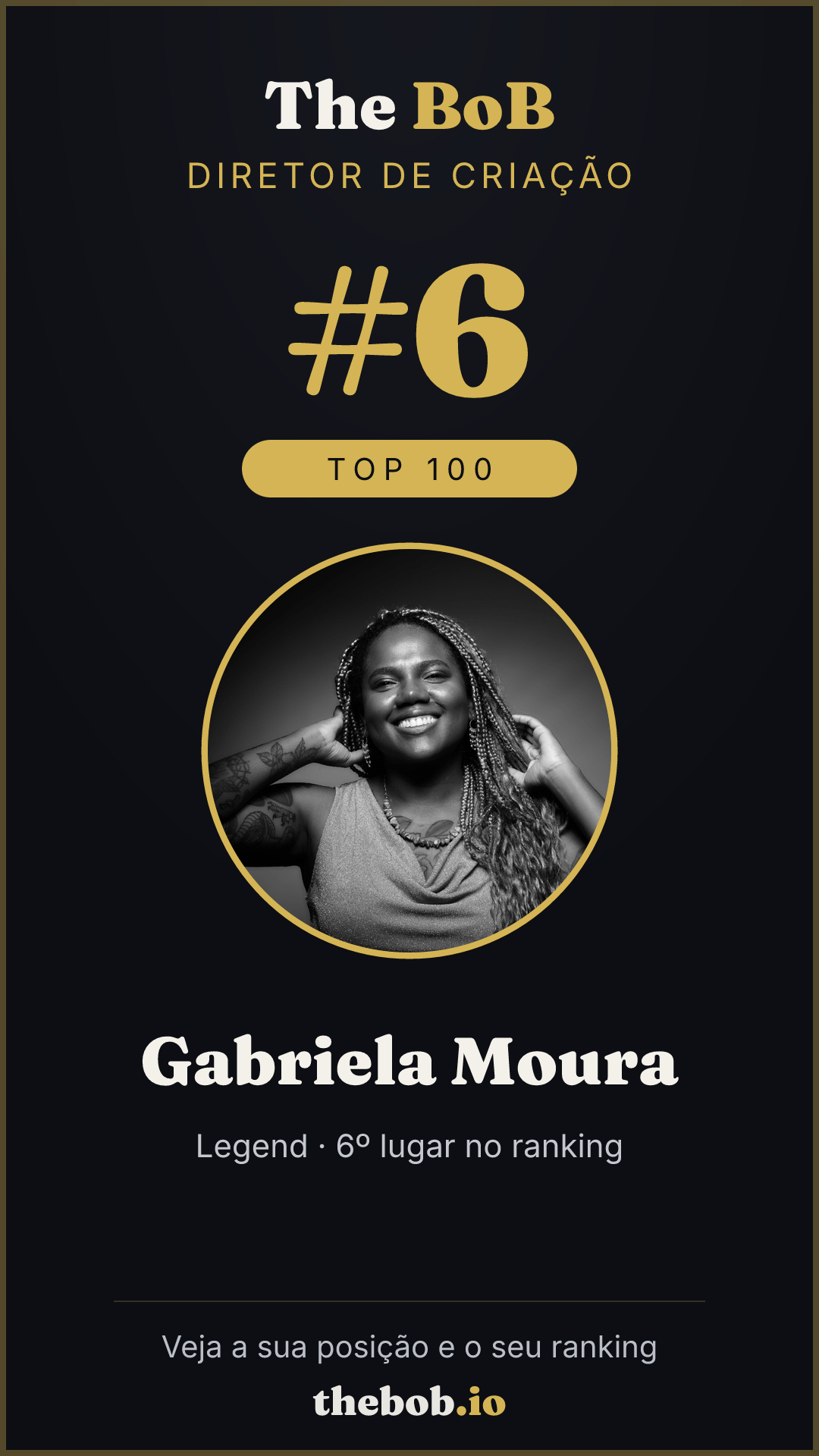 Selo The BoB · Gabriela Moura