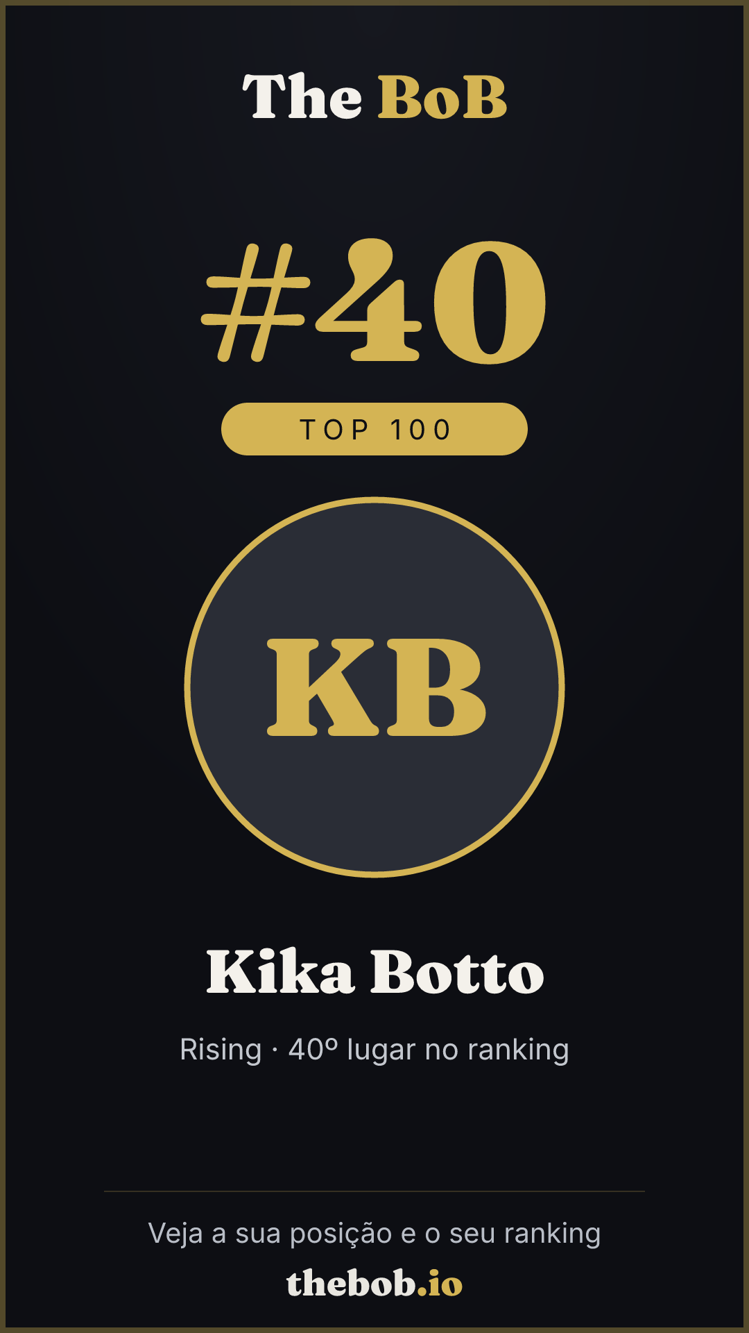 Selo The BoB · Kika Botto