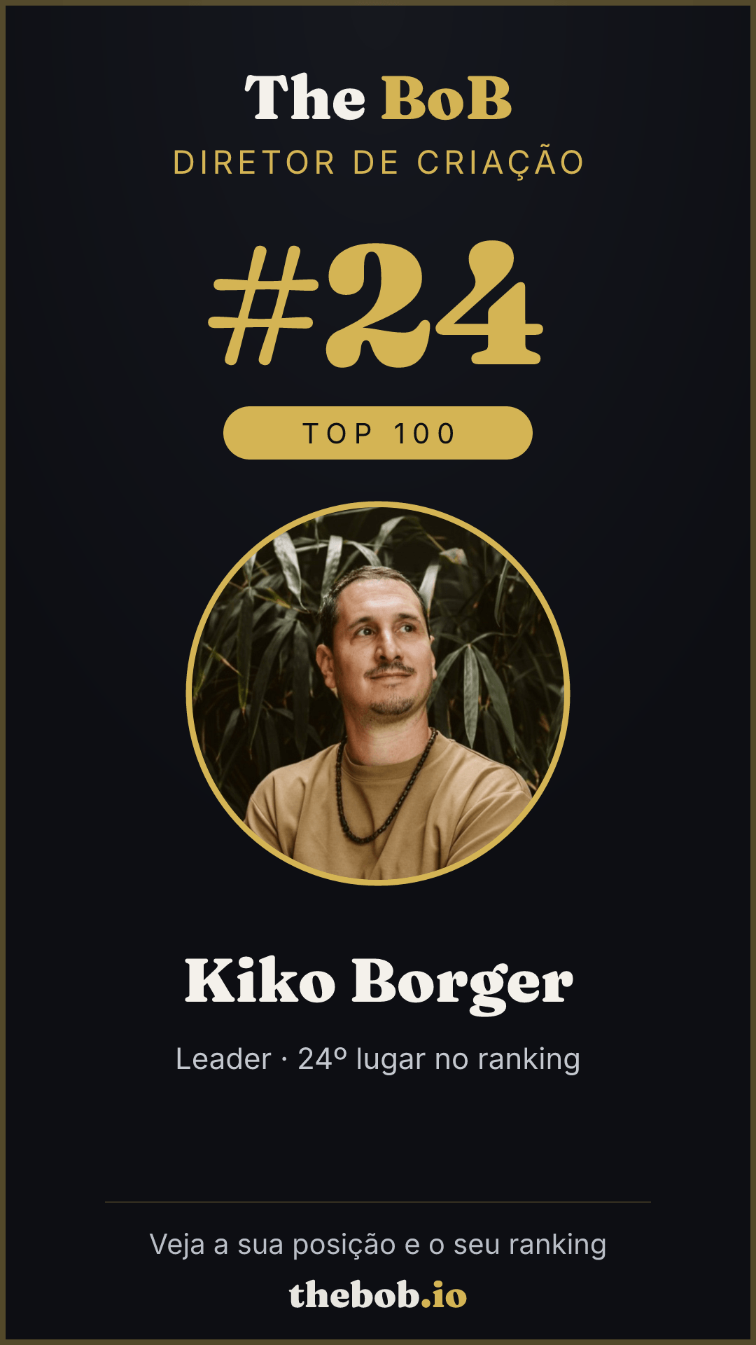 Selo The BoB · Kiko Borger