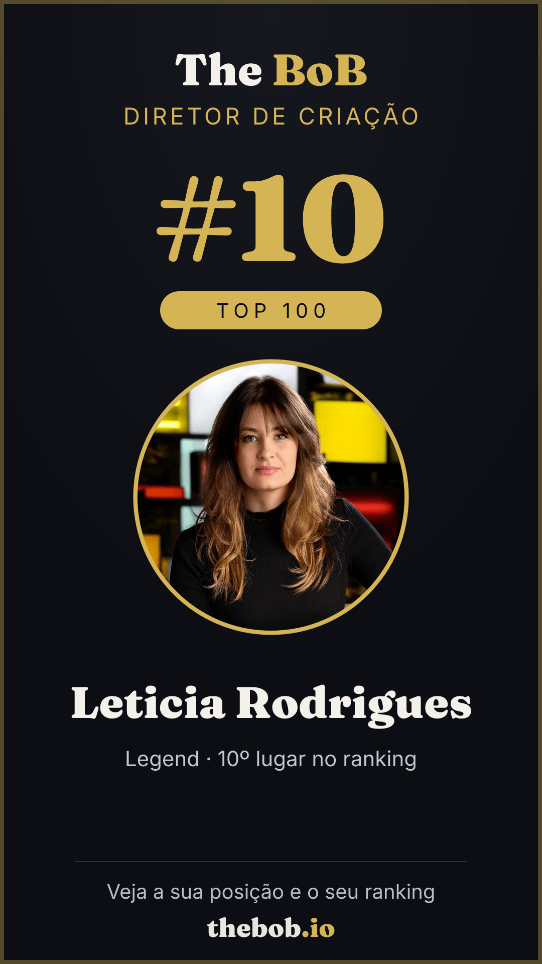 Selo The BoB · Leticia Rodrigues