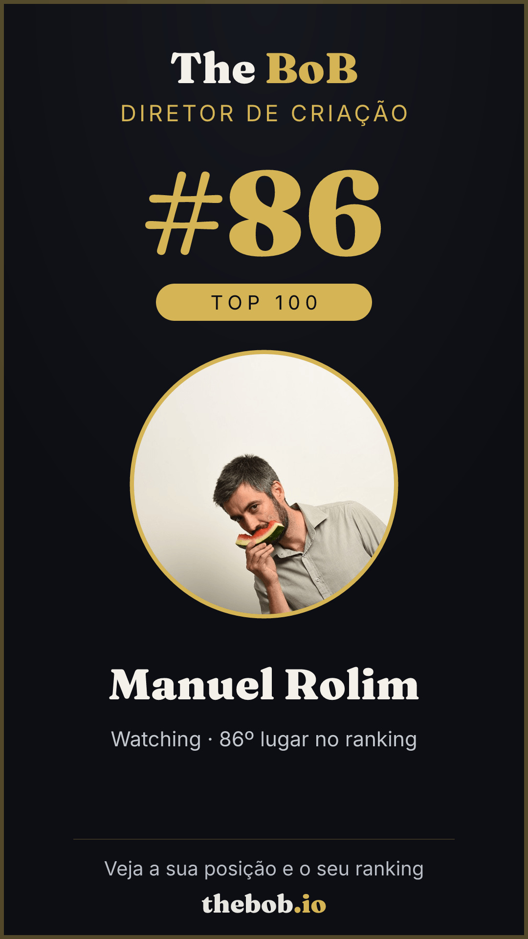 Selo The BoB · Manuel Rolim