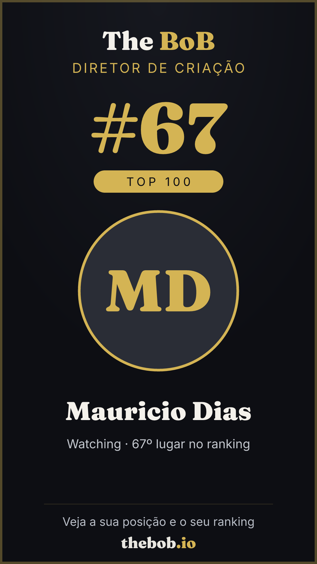 Selo The BoB · Mauricio Dias
