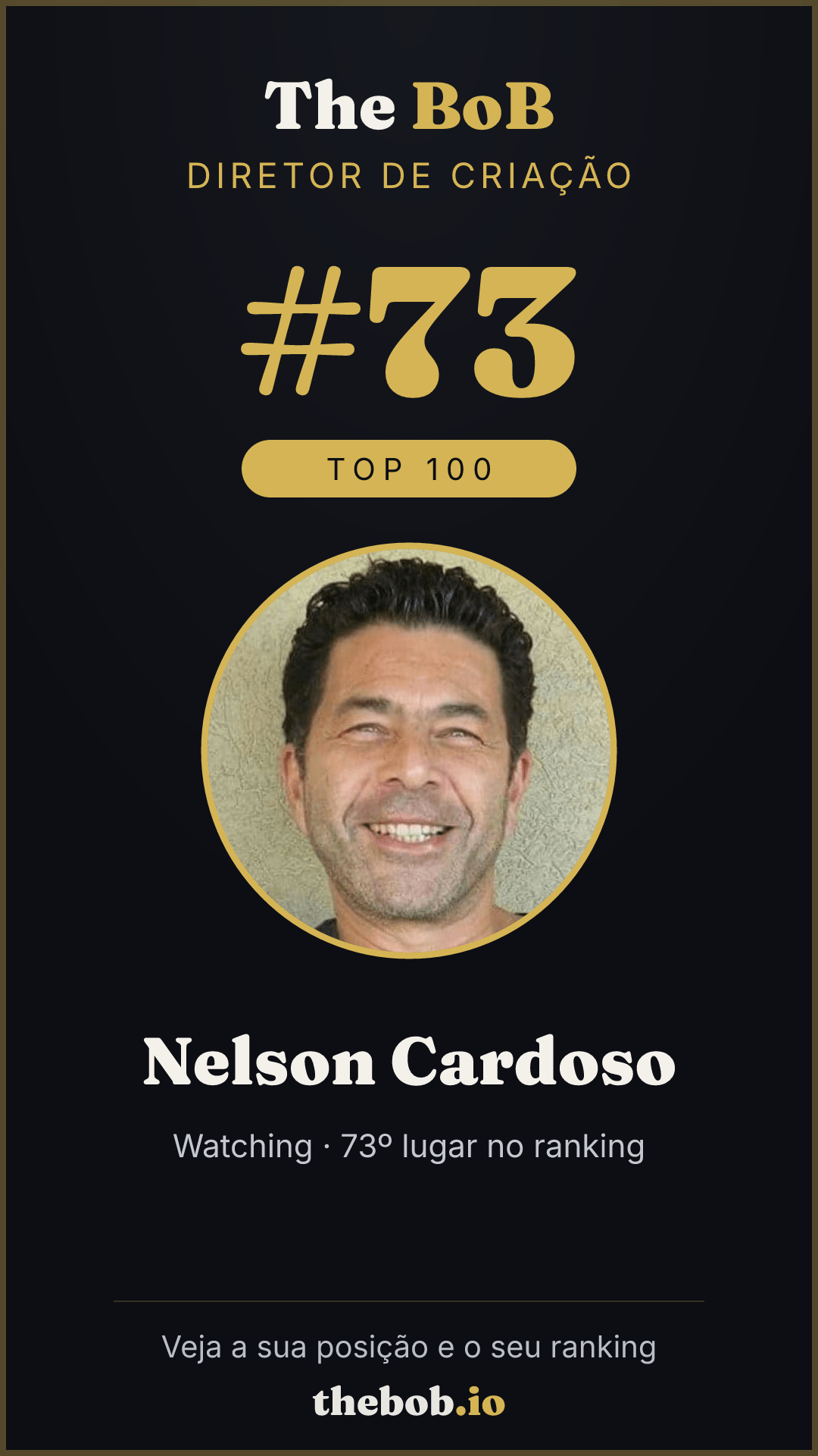 Selo The BoB · Nelson Cardoso