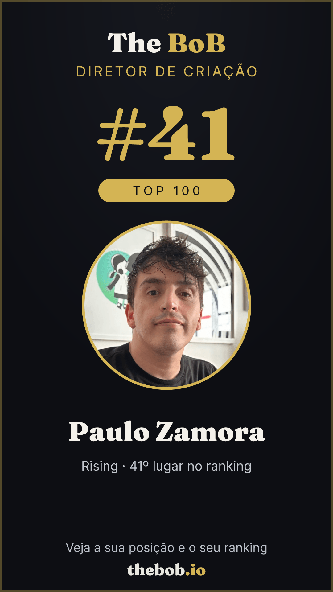 Selo The BoB · Paulo Zamora