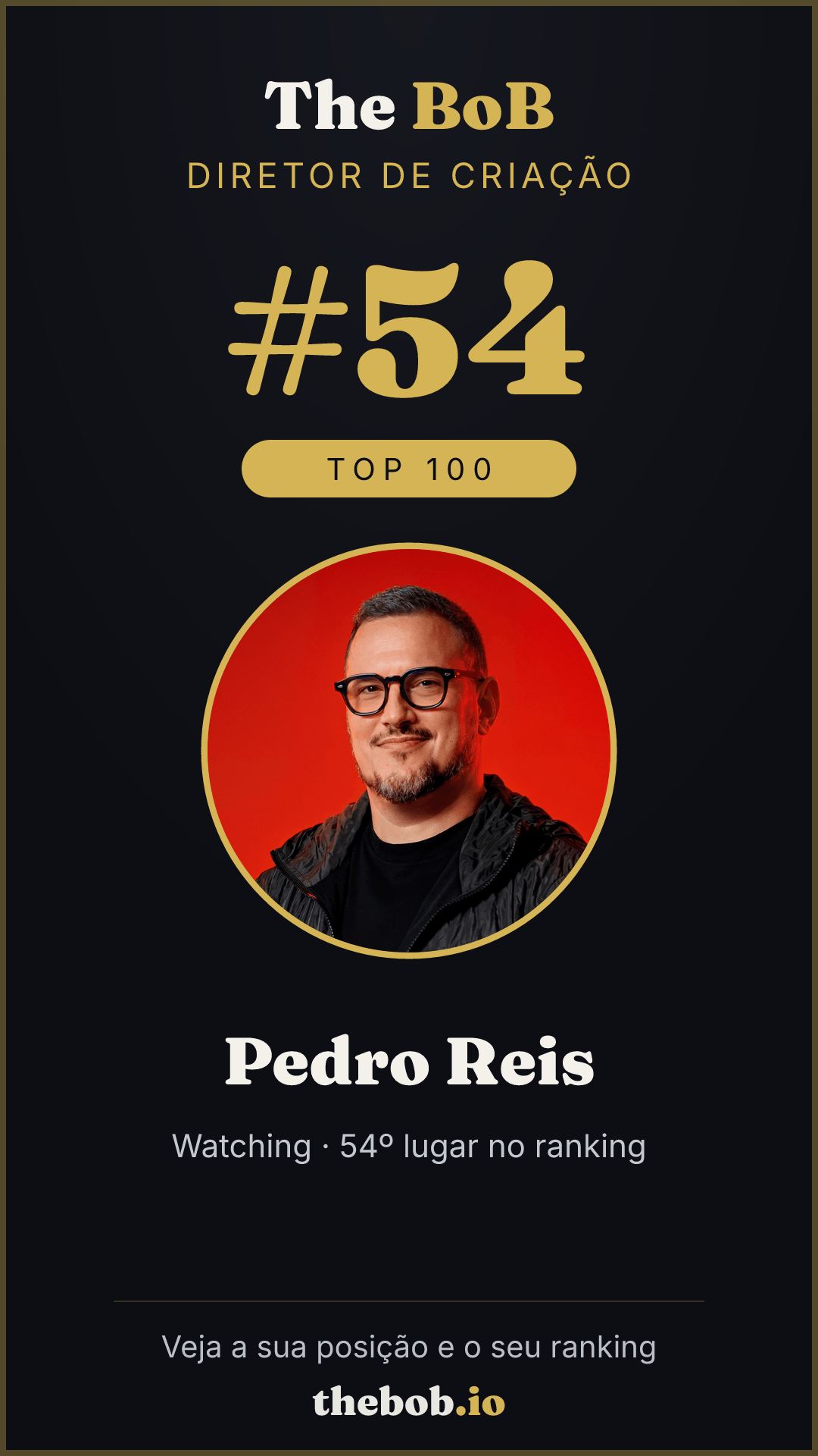 Selo The BoB · Pedro Reis