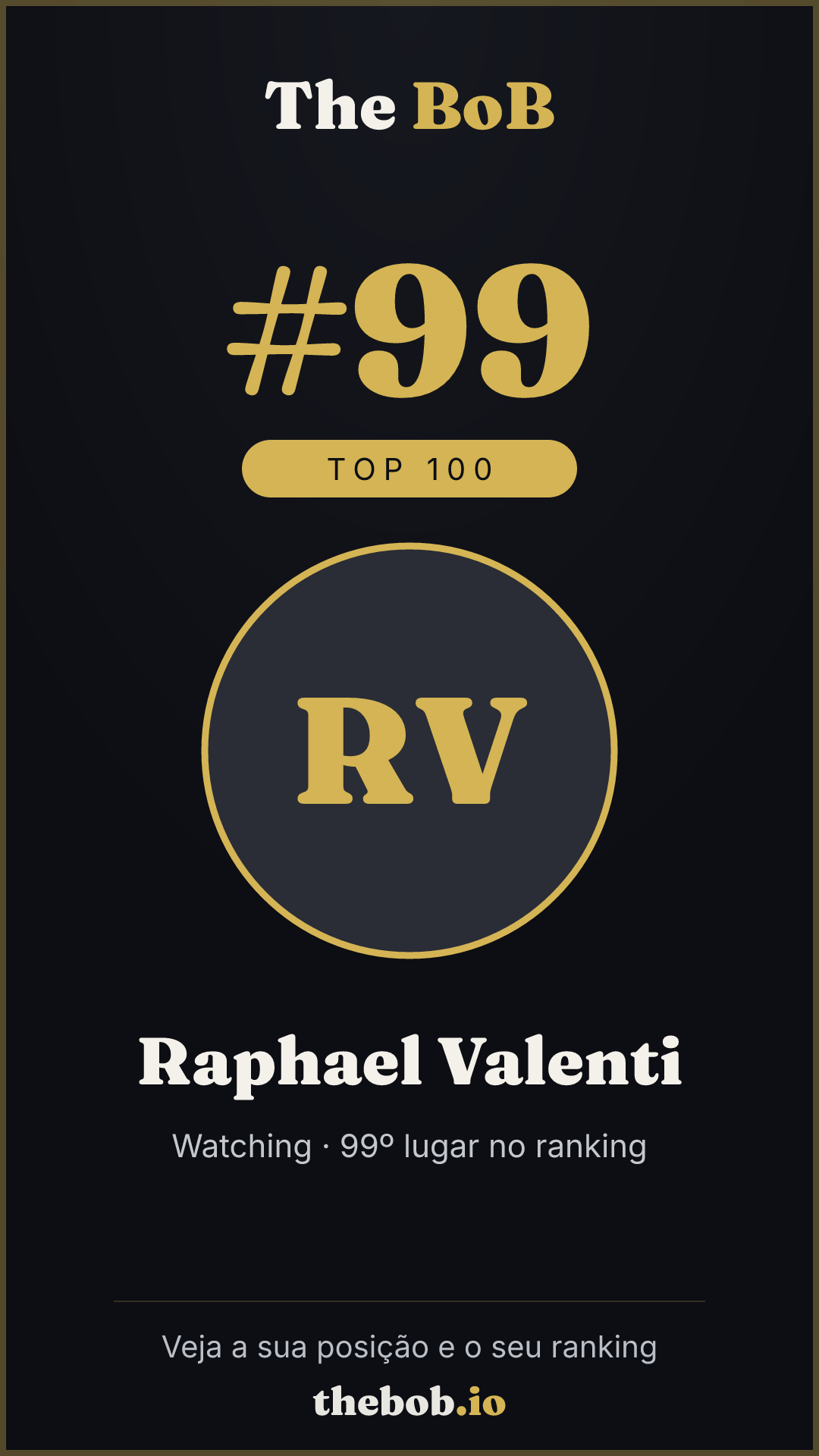 Selo The BoB · Raphael Valenti