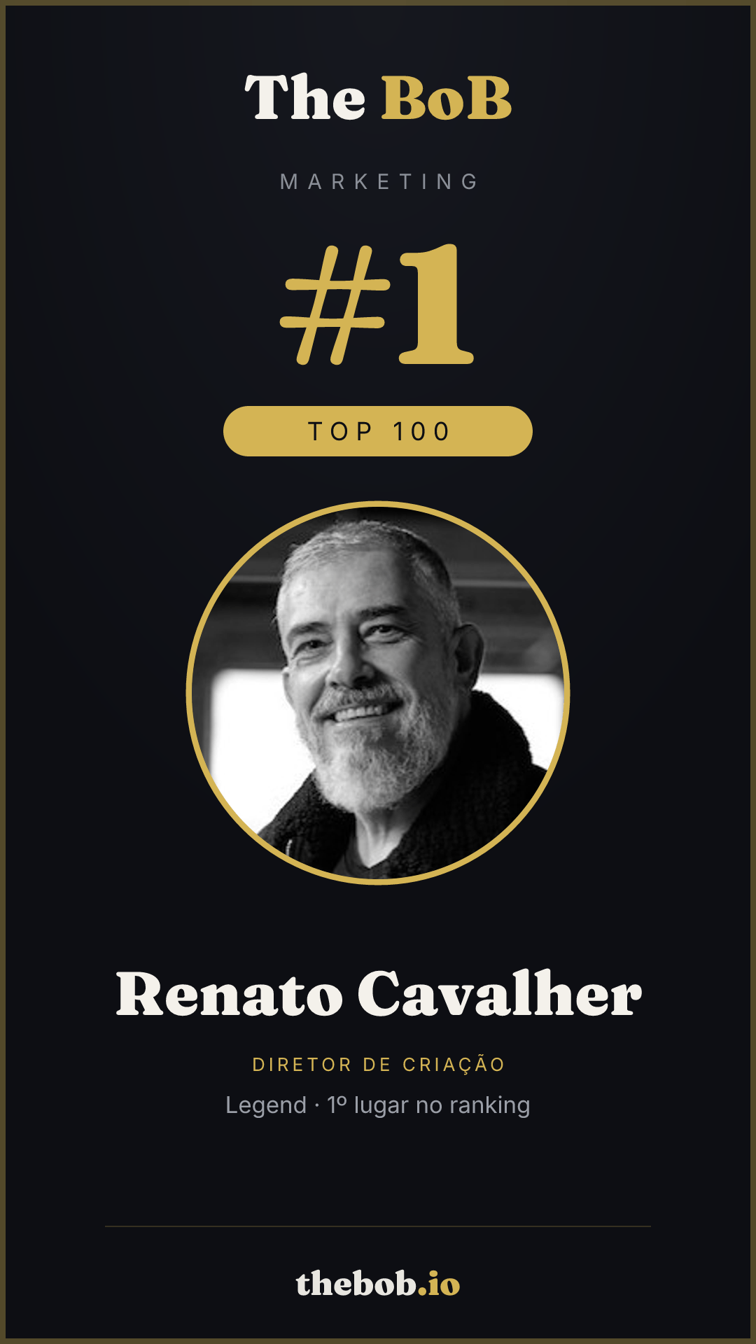 Selo The BoB · Renato Cavalher