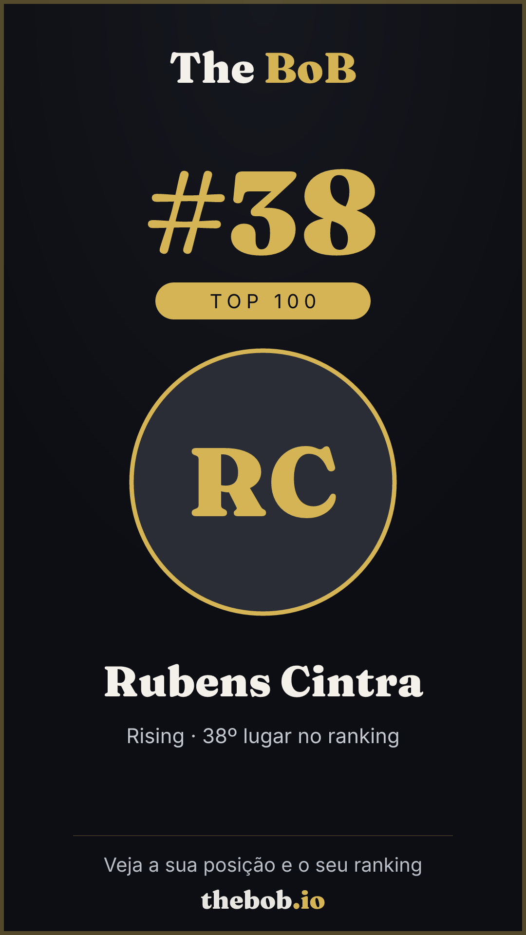 Selo The BoB · Rubens Cintra