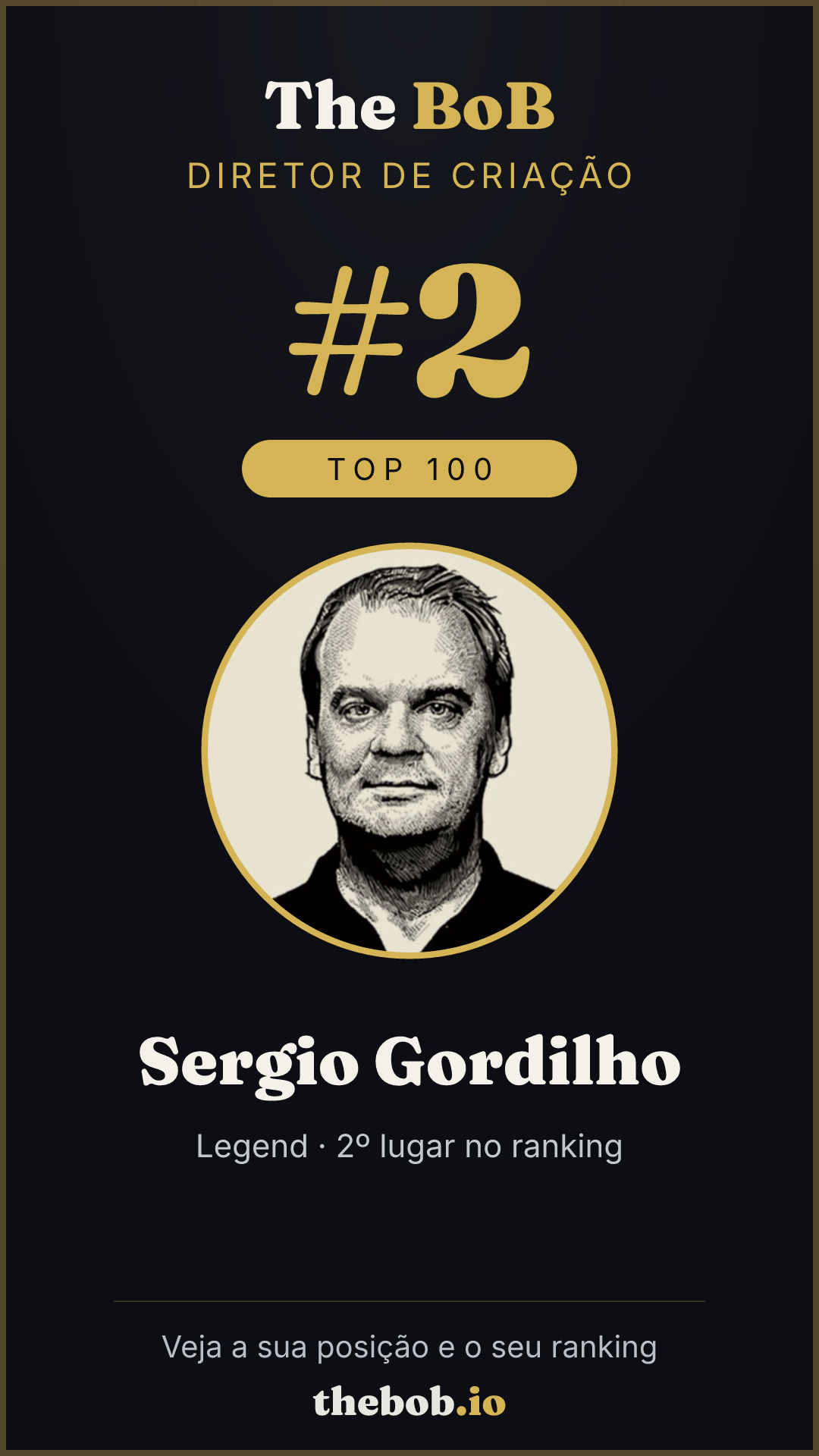 Selo The BoB · Sergio Gordilho