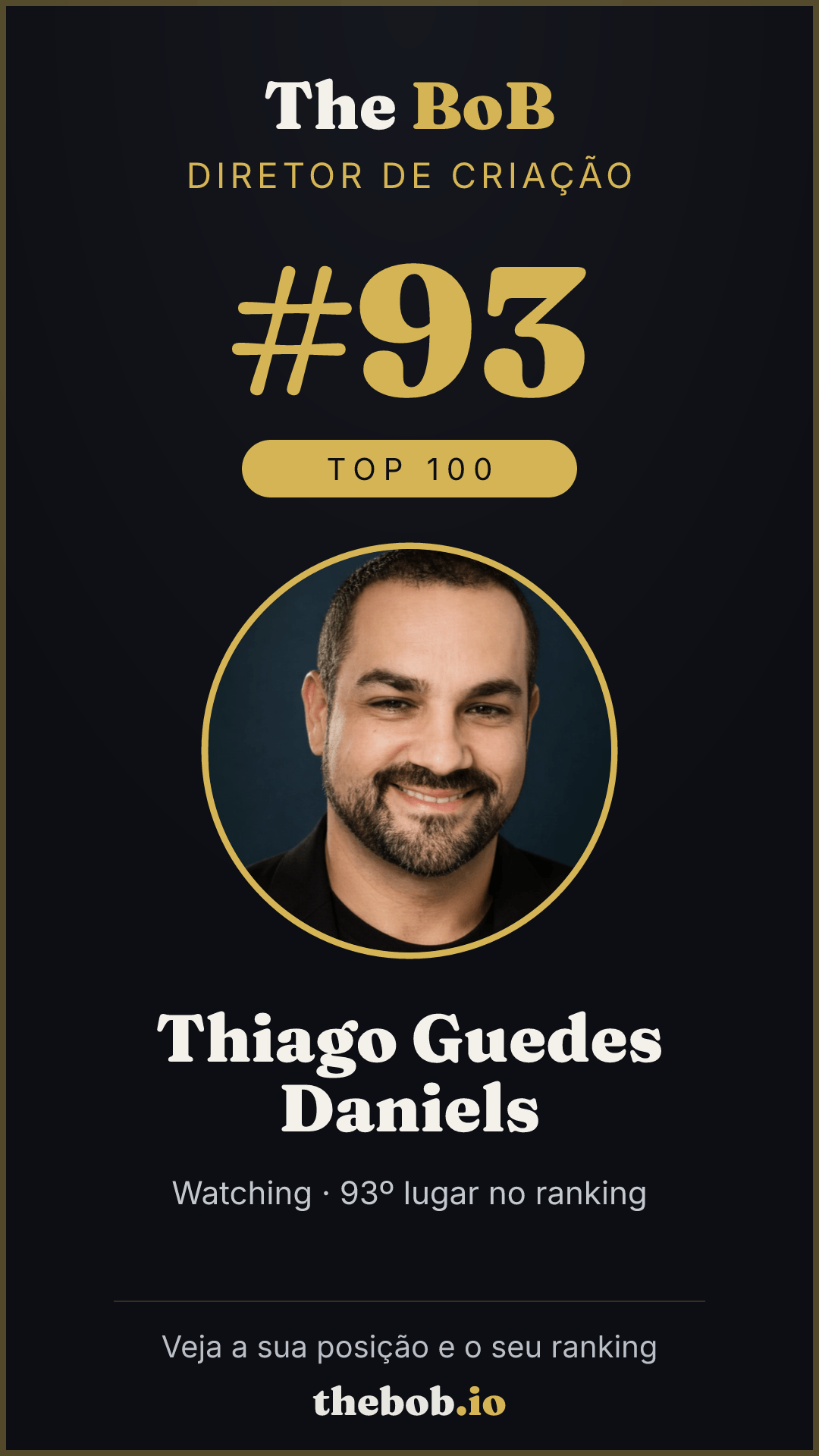 Selo The BoB · Thiago Guedes Daniels