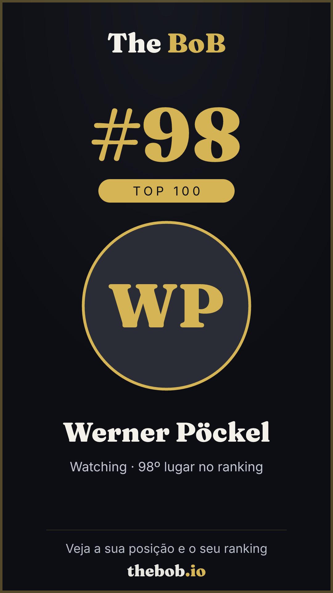 Selo The BoB · Werner Pöckel