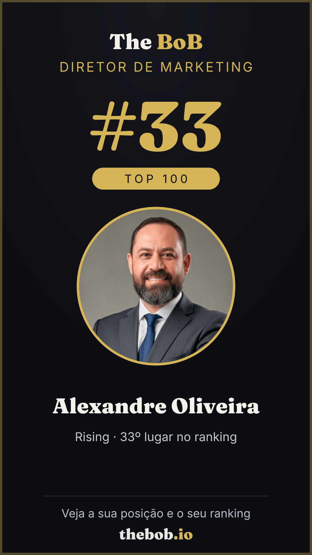 Selo The BoB · Alexandre Oliveira