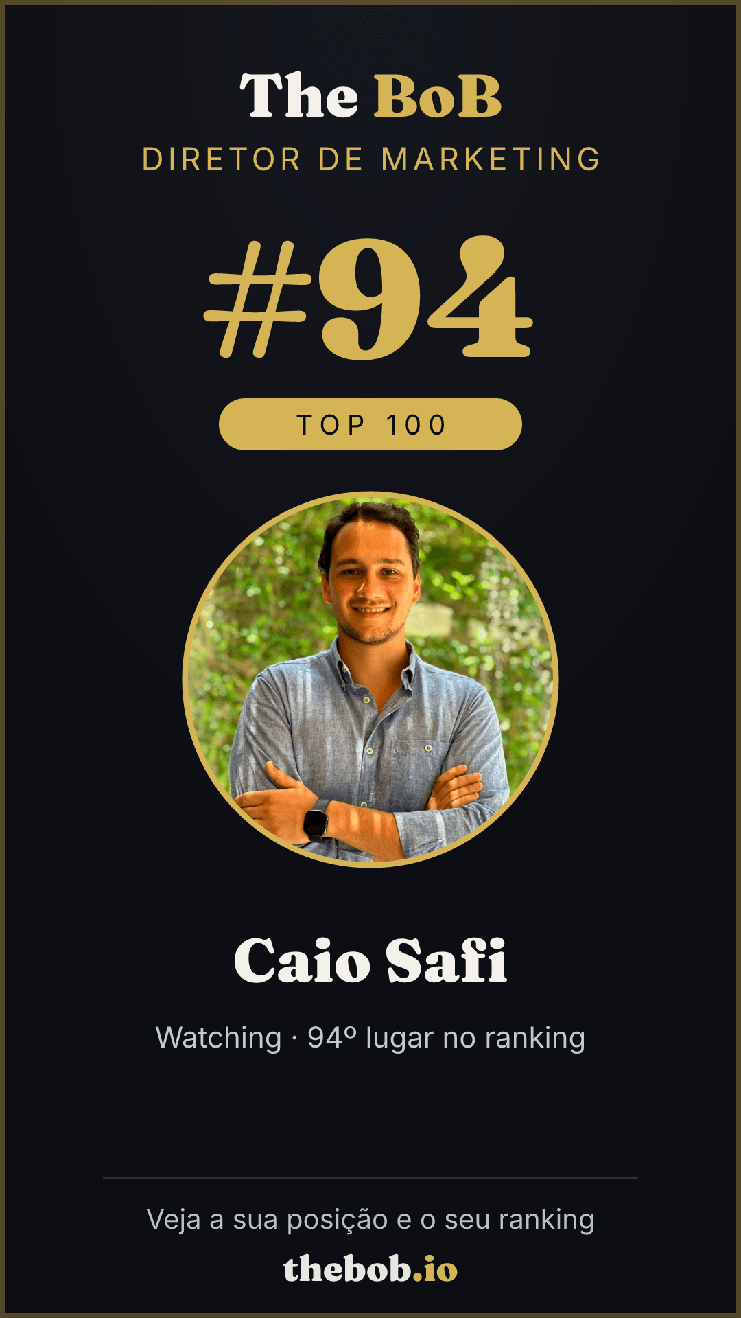 Selo The BoB · Caio Safi