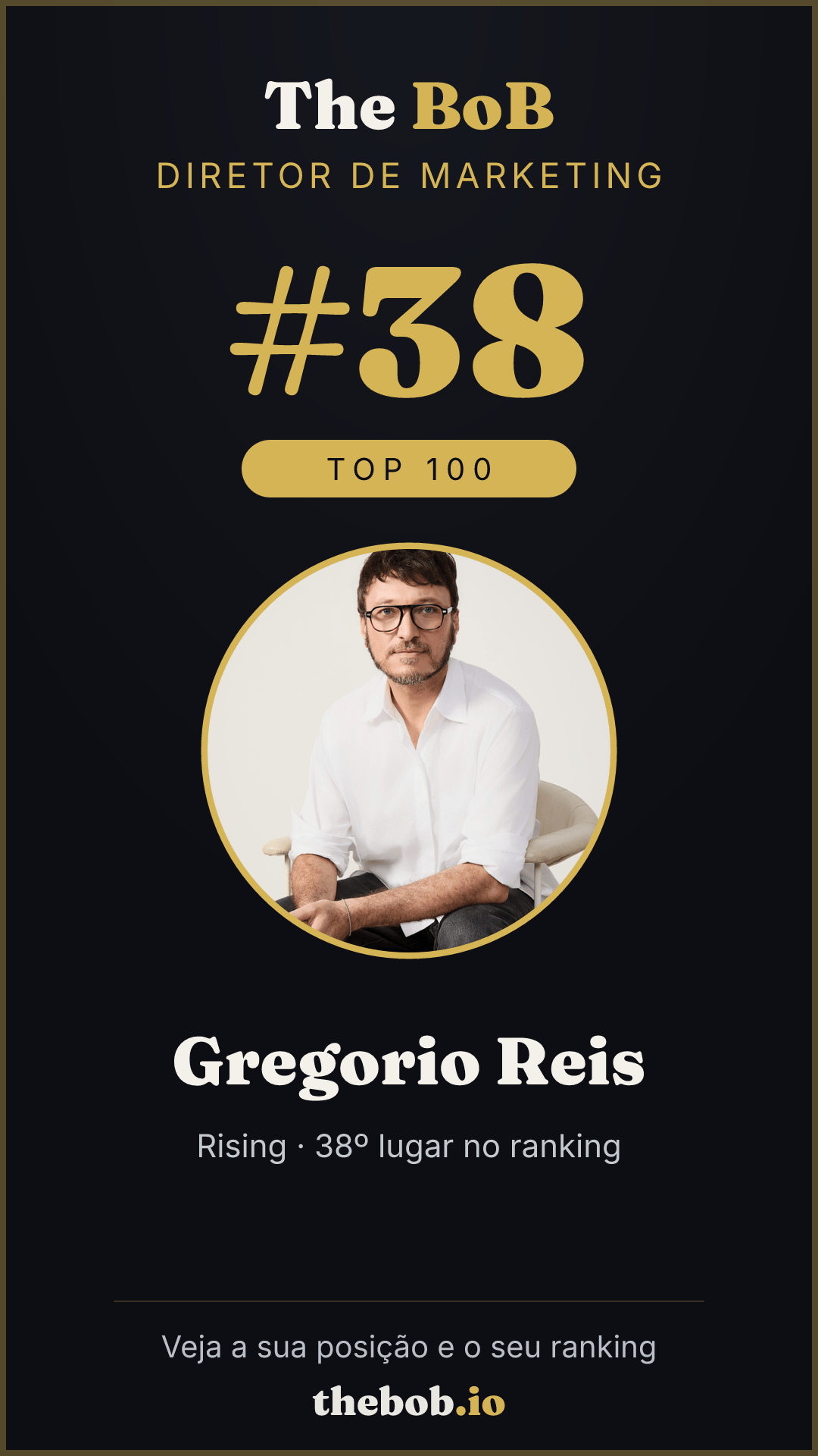 Selo The BoB · Gregorio Reis