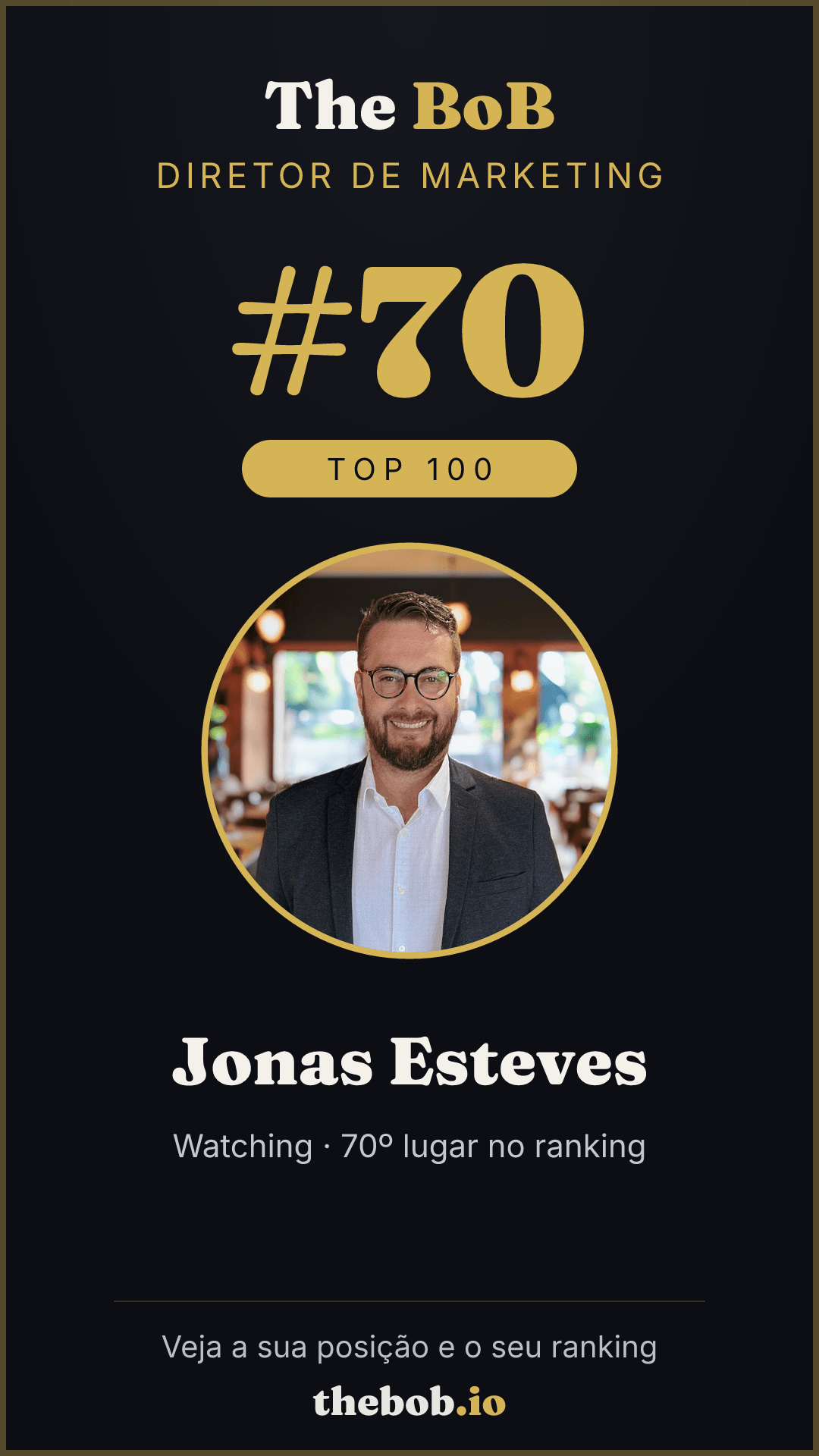 Selo The BoB · Jonas Esteves