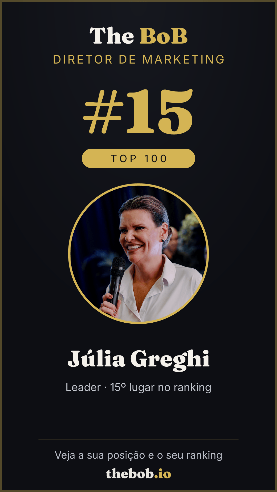 Selo The BoB · Júlia Greghi