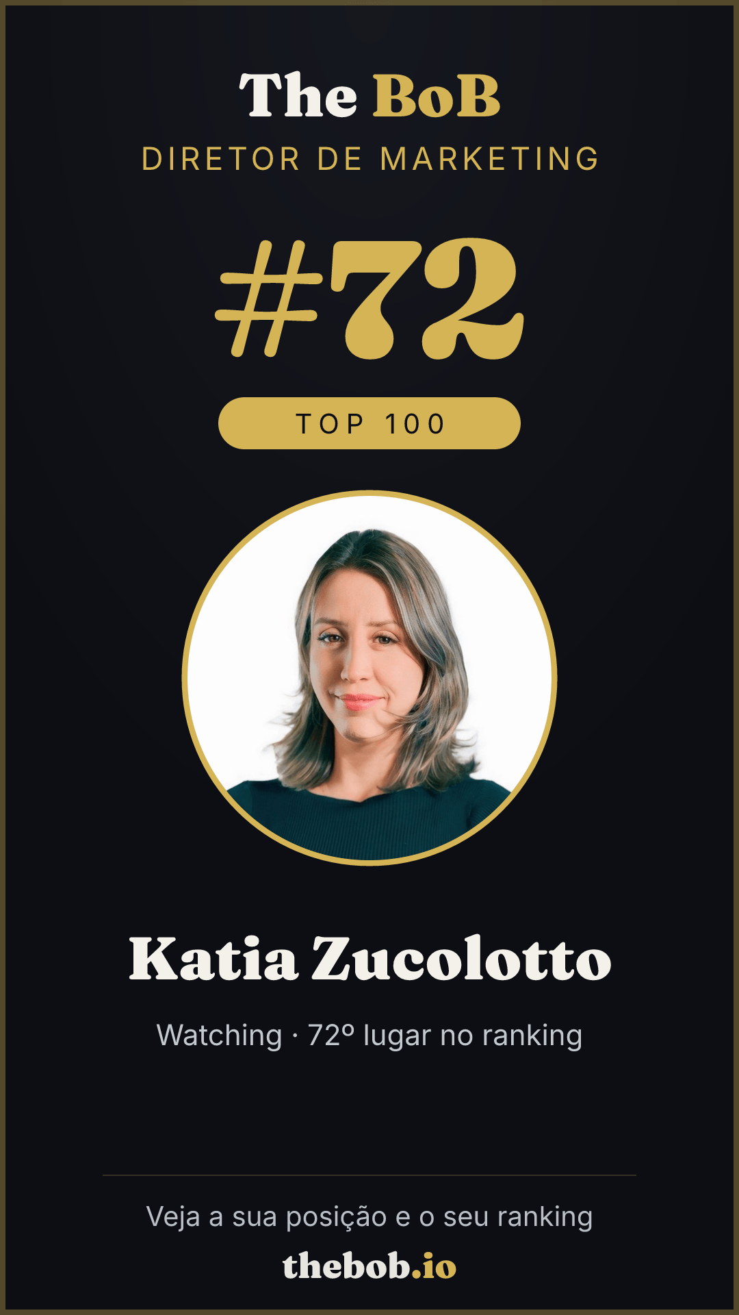 Selo The BoB · Katia Zucolotto