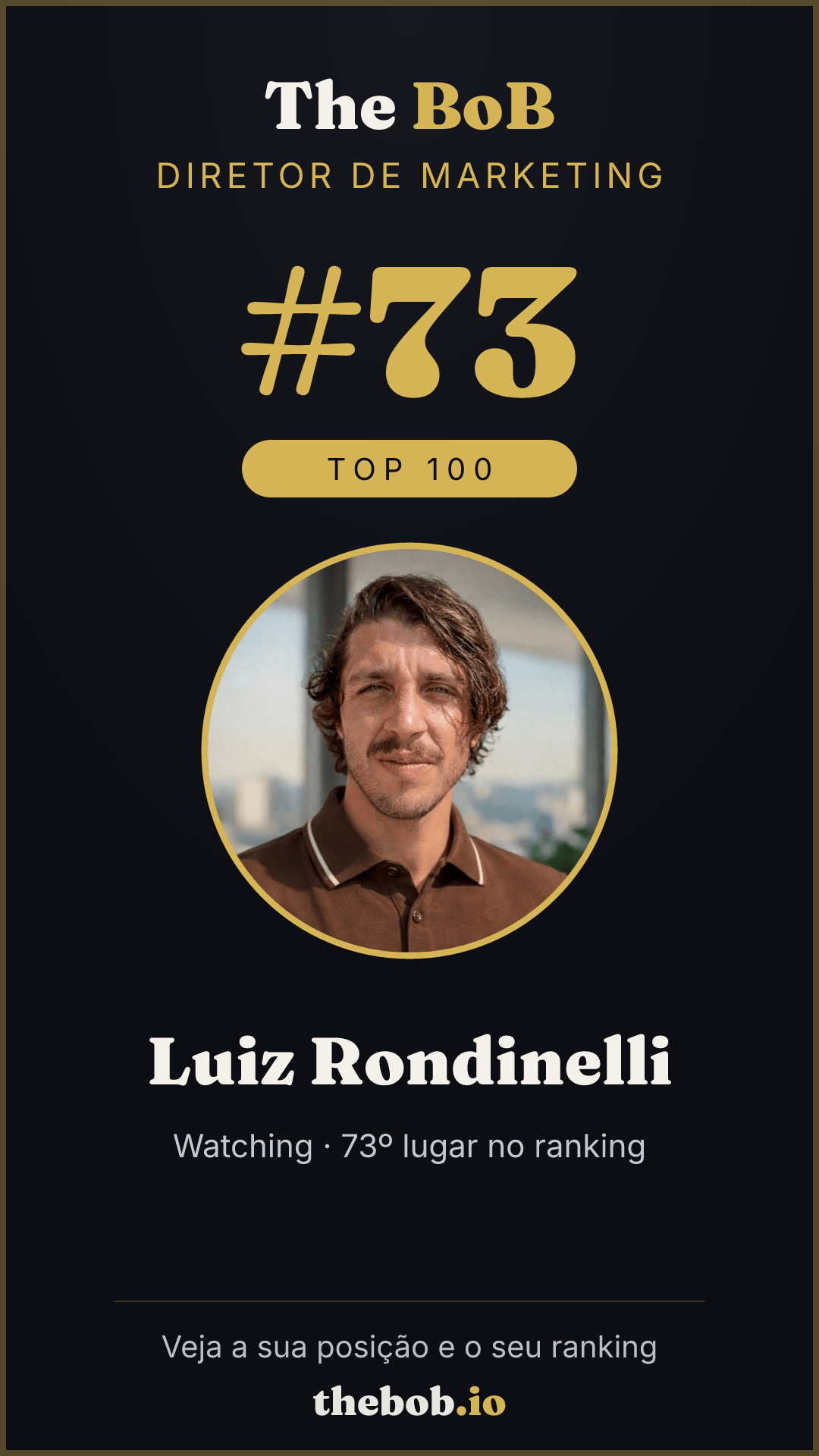 Selo The BoB · Luiz Rondinelli