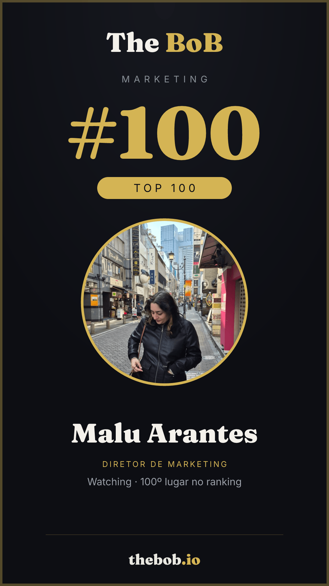 Selo The BoB · Malu Arantes