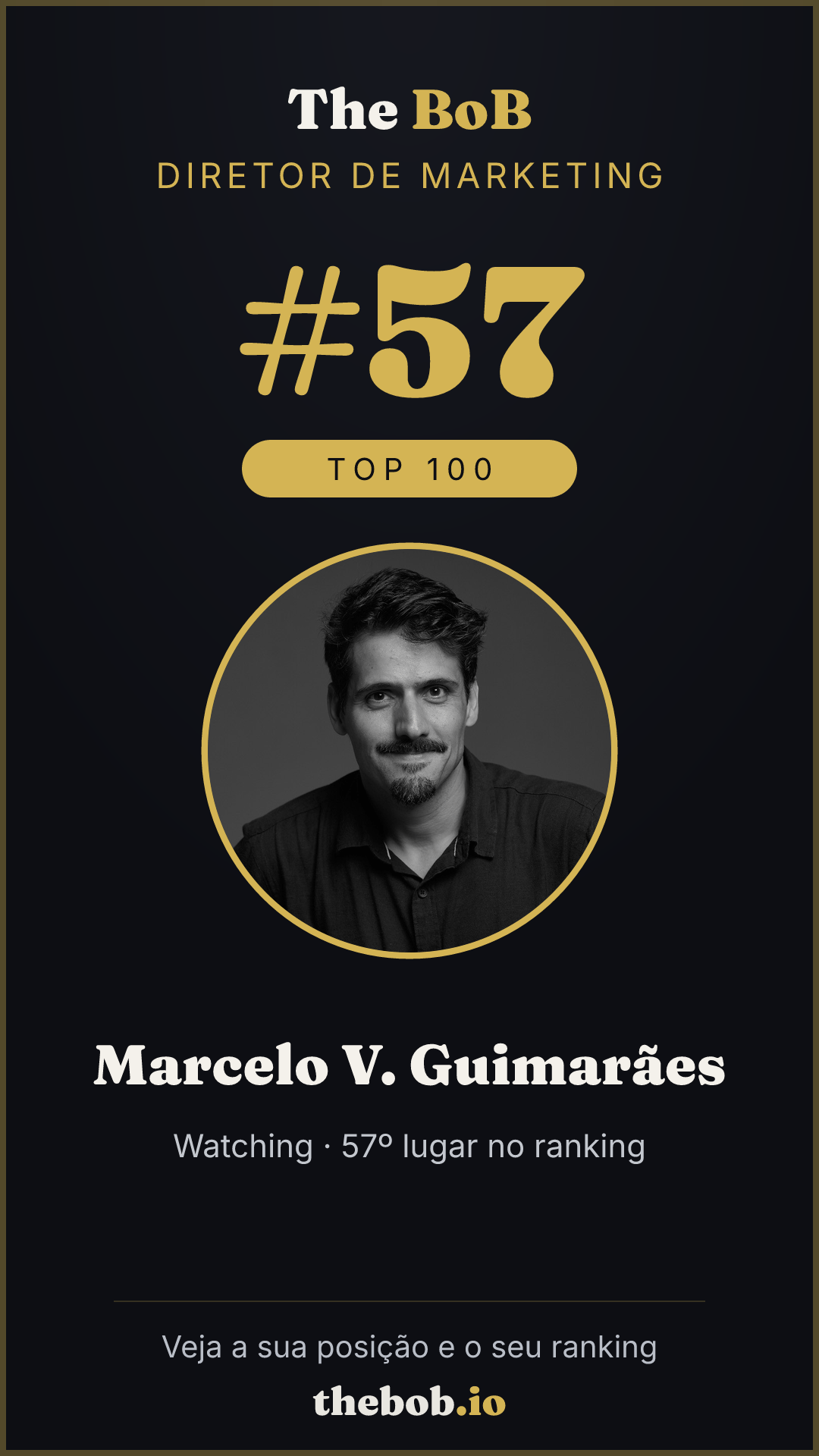 Selo The BoB · Marcelo V. Guimarães