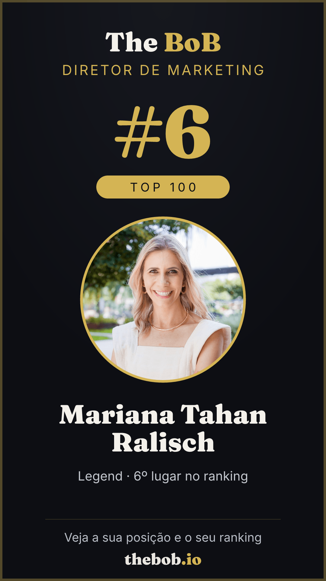 Selo The BoB · Mariana Tahan Ralisch