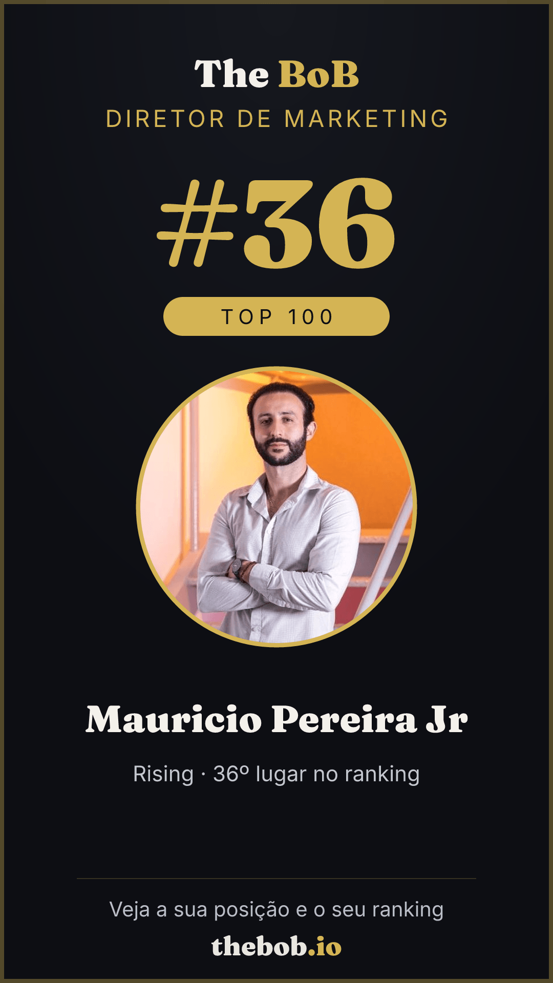 Selo The BoB · Mauricio Pereira Jr