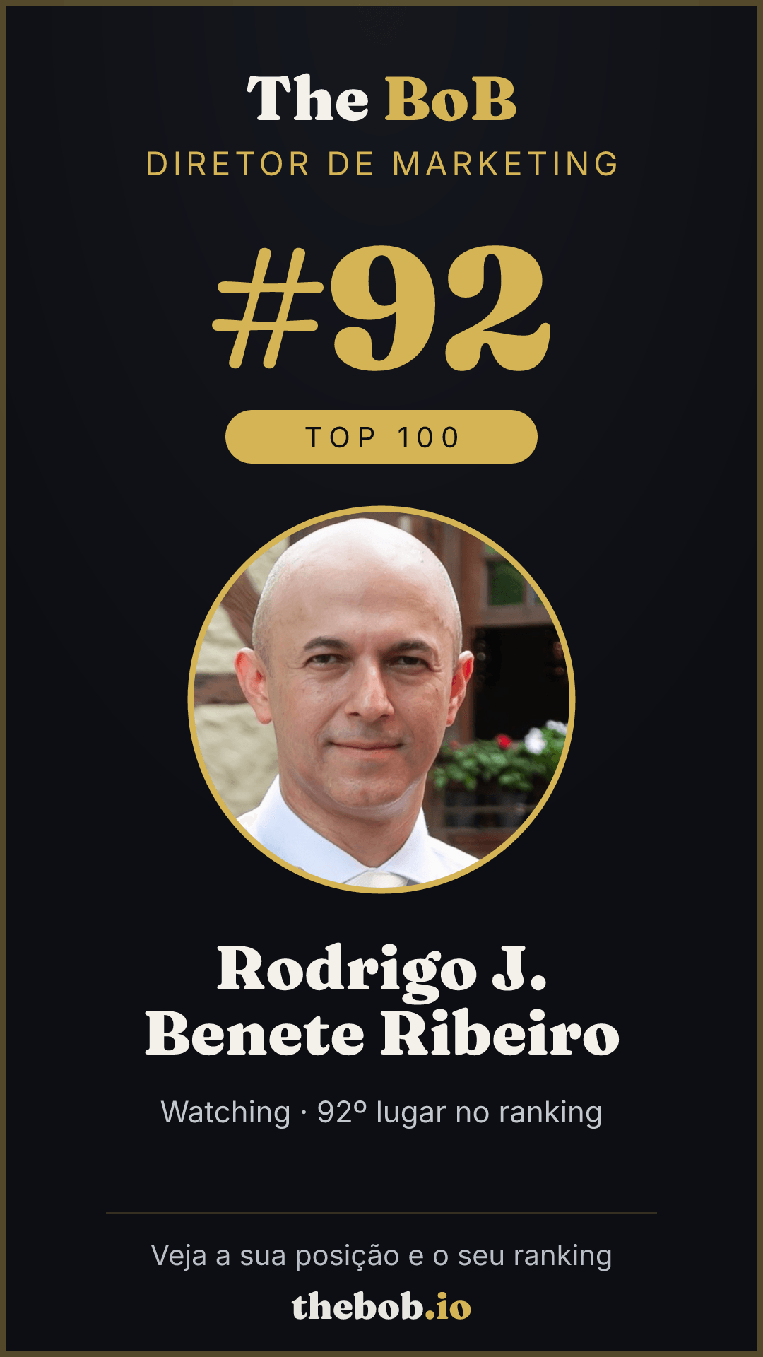 Selo The BoB · Rodrigo J. Benete Ribeiro