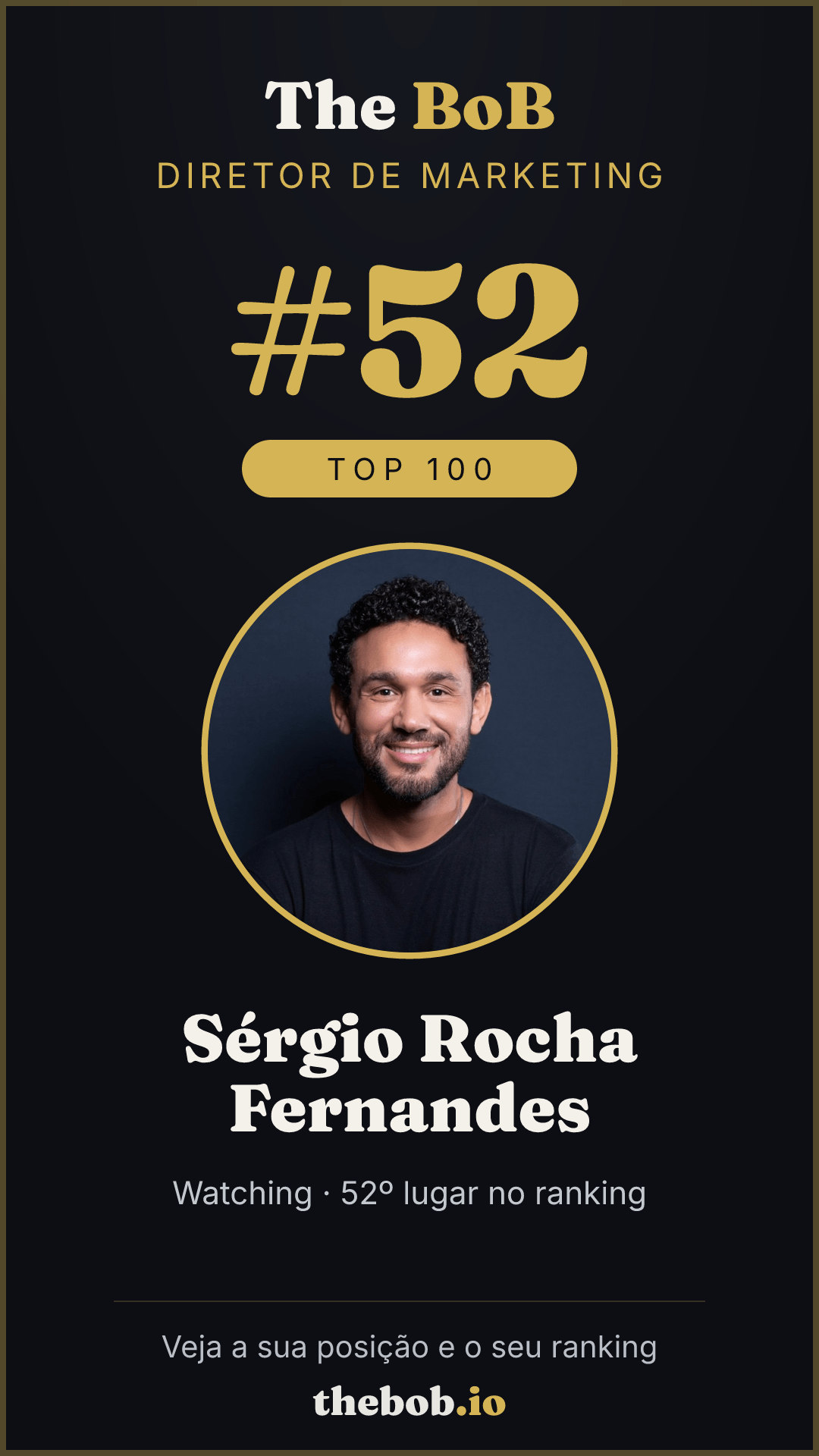 Selo The BoB · Sérgio Rocha Fernandes