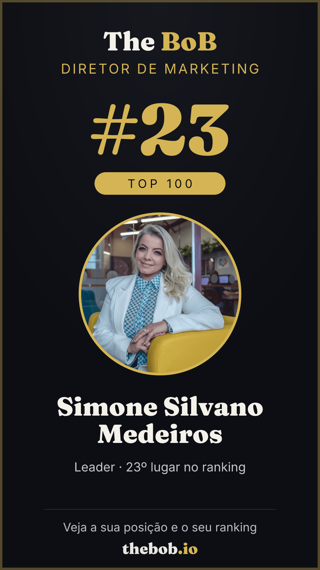 Selo The BoB · Simone Silvano Medeiros